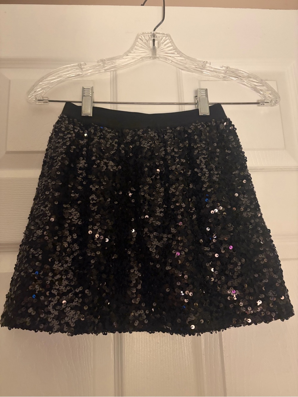 GAP Black Sequin Mini Skirt